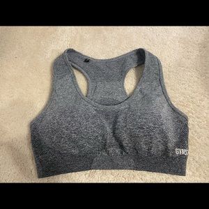 GymShark Ombré Seamless Sports Bra Grey Marl